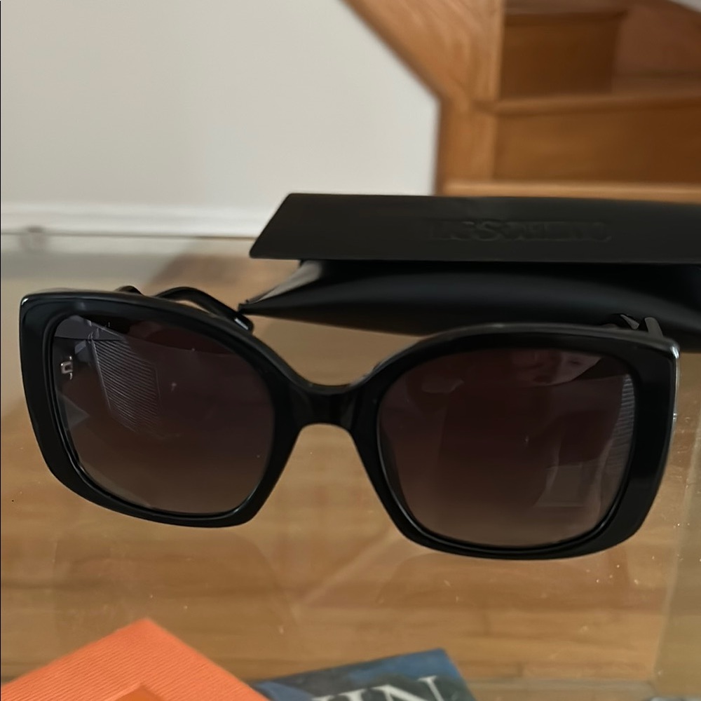 Moschino Black Oversized Sunglasses
